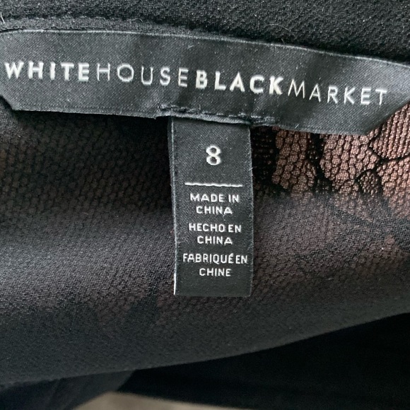 White House black market long sleeve blouse sz 8 - Picture 7 of 7